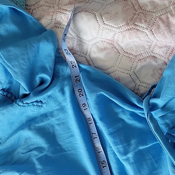 Blue Embroidered Tunic Dress - Picture 8 of 11